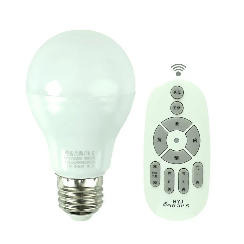 Bedroom Lighting Dimmable Color Adjustable Screw LED Night Light Intelligent Wireless Remote Control Bulb Led Light Led Bulb