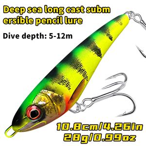 Señuelo de pesca de fábrica OEM/ODM Aaller Zeiten Deep-Sea de lanzamiento largo y hundimiento pesado, tipo lápiz, 10.8cm/28g, esencial para todas las capas de agua <span class=keywords><strong>Savage</strong></span> - Product Image 1
