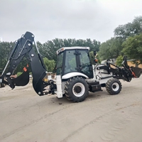 WZ30-25 Backhoe Loader Nyaman 4WD 6000 kg 1.3 CBM Bucket Boom Teleskopik 5.5 m Kedalaman Penggalian Mesin Yunnei Pompa Eaton Excavator