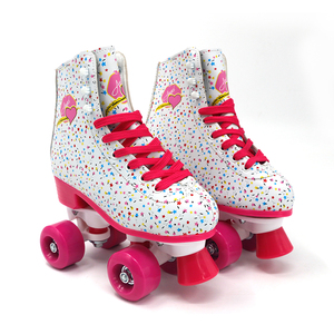 Patins à roulettes à Double rangée colorés, bon marché, <span class=keywords><strong>quatre</strong></span> roues en PVC PU, frein sensible sûr, LED, lumière, pour enfants débutants, 2022 - Product Image 3