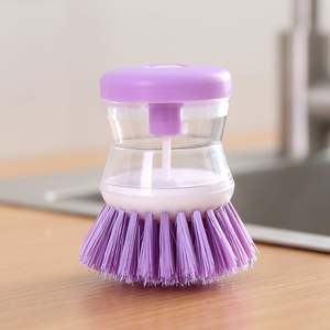 I-0069 Ustensiles de cuisine en plastique, brosse à vaisselle, brosse de nettoyage de cuisine avec distributeur de savon - Product Image 5