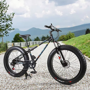 Vente chaude 26 pouces prix d'usine Cruiser Bike 21 vitesses en acier 21 vitesses gros <span class=keywords><strong>pneu</strong></span> pour la neige filature Sport gravier Pit <span class=keywords><strong>Quad</strong></span> Dirt Bike - Product Image 1