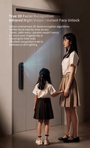 TYSH Serratura Intelligente con Riconoscimento Facciale 3D, 2 Batterie da 4200mAh, Wifi Tuya, Telecamera, Cerradura Biometrica con Impronta Digitale - Product Image 4