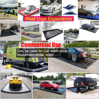 Tapis de lavage de voiture gonflable en PVC portable de haute qualité, tapis de sol de garage, tapis de lavage de voiture, tapis d'eau