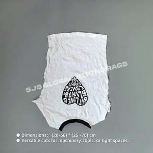 Trapos de Algodón Blancos Impresos de Alta Calidad para Uso Industrial, Trapos de Algodón Blancos para Limpieza - Product Image 3