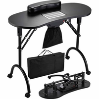 Portable Pliable Manucure Table Station Bureau Mobile pour La Maison Spa Salon De Beauté Tables À Ongles