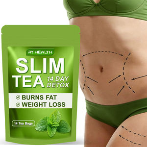 Сертифицированный изоорганический 14-дневный Детокс-чай для очищения кишечника, поддержка для здоровья кишечника, для взрослых, похудение, потеря веса, упаковка - Product Image 1