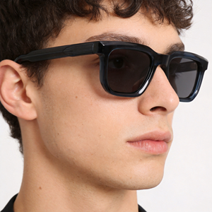 Gafas de Sol Cuadradas de Acetato para Hombre, Montura Completa, Lentes con Protección UV 100%, Estilo Casual y Moderno, Disponibles - Product Image 1