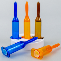 Bouteilles d'emballage vides de haute qualité, colorées, ampoules en plastique de 5 ml pour huile essentielle, personnalisables pour les soins de la peau