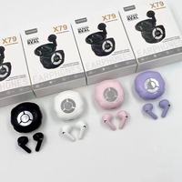 Headphone Nirkabel X79 Laris Manis untuk 5.3, Desain Keren, Gaming, Layar Digital, Olahraga, Kontrol Suara