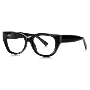Montatura per Occhiali da Vista LS020 da Donna, Stile Punk, Ovale, con Bordo Completo - Look Naturale, Blocco Luce Blu, Anti-Radiazioni, Ideale per <span class=keywords><strong>Foto</strong></span> <span class=keywords><strong>di</strong></span> Influencer - Product Image 2