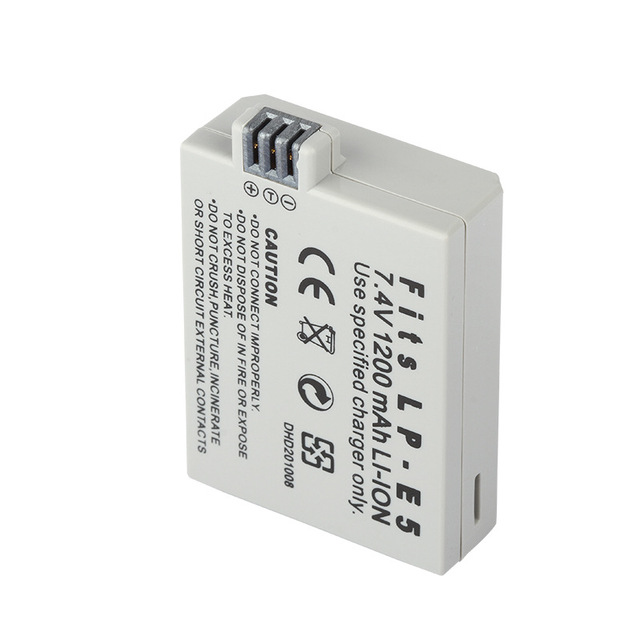 LP-E5 LPE5 LPE5 Rechargeable Battery for Canon EOS Rebel XS,Rebel T1i,Rebel XSi,1000D,500D,450D,Kiss X3,X2,