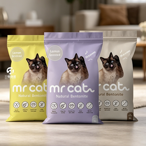 Heavy Duty <b>Cat</b> <b>Litter</b> Packaging Bag Thickened Nylon Aluminum Foil Material Moisture Proof Flat Bottom Pouch5L 6L 8L 10L 12L - Product Image 5