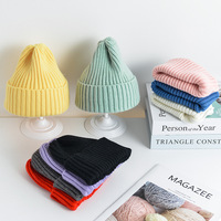Gorro de otoño e invierno para recién nacidos, gorros de punto cálidos para bebés, gorro de bebé de algodón 100% a la moda