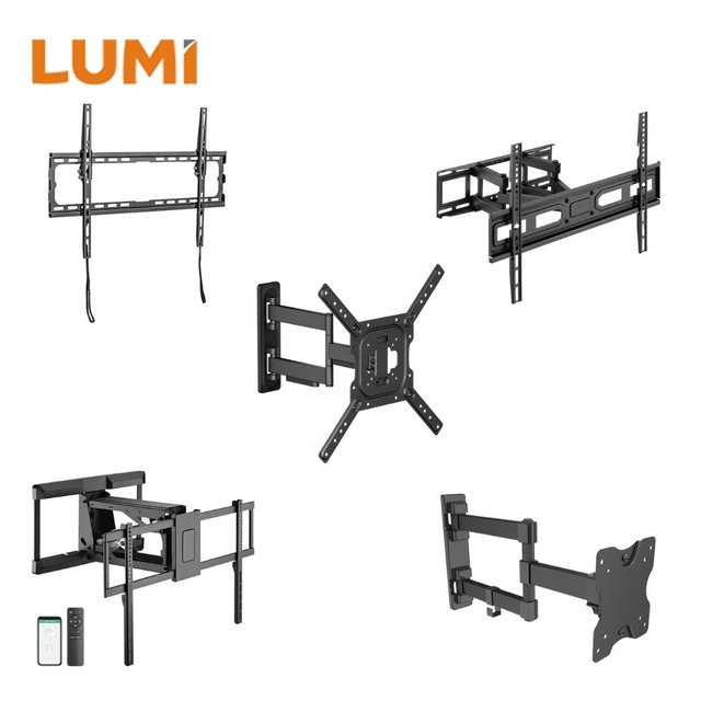 LUMI Wholesale Universal High Quality Full Motion TV Wall Mount Tilt Swivel Soporte Para De Fixed TV Mounts | LP77-46F
