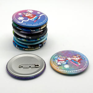 Cadeau promotionnel, fabricant de badges simples, sublimation réfléchissante, impression de logo personnalisé, badges métalliques vierges assortis, bouton de badge - Product Image 4