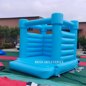 Castillo Inflable Azul Económico para Niños Pequeños, Casa de Juegos Inflable Pequeña para Interiores, Brincolines para Fiestas de Cumpleaños y Eventos - Product Image 2