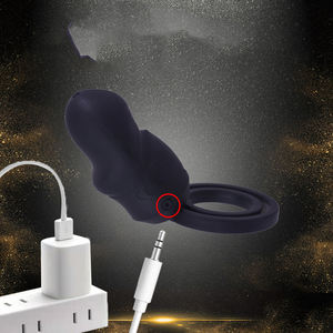 CityFun pene a forma di anello del cazzo vibratore 10 vibrazione figa stimolazione del pene Silicone anello del cazzo vibratore giocattoli del sesso per coppie - Product Image 2