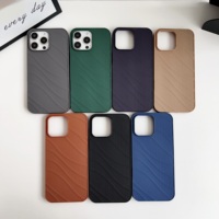 Coque de téléphone portable en TPU à motif ondulé de couleur unie, accessoire populaire, coque arrière protectrice pour iPhone 11 12 13 14 15 16ProMax