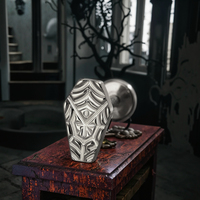Pendientes de Titanio con Diseño de Telaraña para Cartílago, Daith, Labio y Hélix, ASTM F136, Accesorios de Moda para Halloween, Joyería