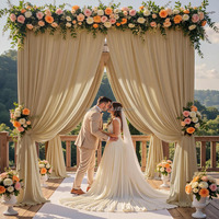 Panneau de rideau extensible moderne de luxe en tissu Spandex 4 directions pour événements, mariages, fêtes, toile de fond, montage facile, taille personnalisée