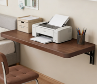 Table pliante murale mince, gain de place, bureau à domicile pour l'étude, le travail sur ordinateur portable