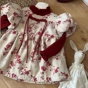 Traditional Chinese Baby Girls Winter Dress Fleece Lined Party Princess Style - Product Image 5