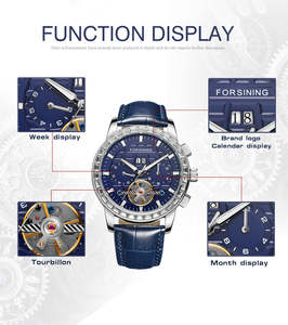 Montre automatique Starry Sky pour hommes, en acier inoxydable noir, squelette, remontage automatique, mécanique, de luxe, lumineuse, analogique, en verre, 412 - Product Image 4