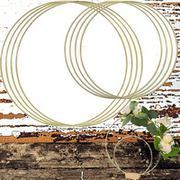 Guirlande en fer forgé TRIUMSKY, couronne de fleurs artificielles 25*25cm, décoration de table pour Diwali, couronne DIY