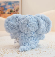 Peluche Éléphant Personnalisée Super Douce, Jouet Anti-Stress Kawaii, Cadeau Saint-Valentin, Décoration de Chambre, Vente en Gros OEM ODM