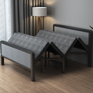 Hot-selling Single or Double King-size <strong>Bed</strong>, Multi-functional Luxury Metal Frame Folding <strong>Bed</strong>, Portable Office or Outdoor Use - Product Image 5