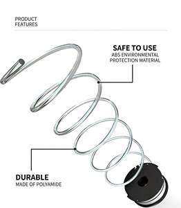 Ensemble de bobines de rechange pour tête de tondeuse DF-065-BKP, ligne en nylon 1,6 mm 36FT/11M verte ronde BLACK DECKER GH710 GH700 GH750 - Product Image 3