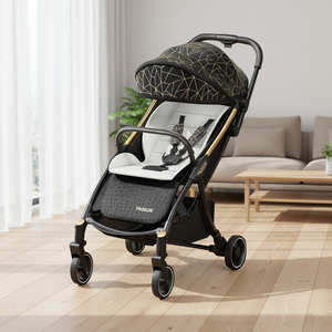 Hot Selling Portable Luxurious Baby Stroller Foldable and Adjustable <strong>Pram</strong> Travel Friendly <strong>Set</strong> - Product Image 3