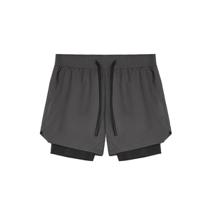 Shorts de sport pour homme avec logo personnalisé, vêtements de sport décontractés, vêtements de sport avec taille mi-haute, fermeture à cordon de serrage de 5 pouces, tissage tricoté - Product Image 1