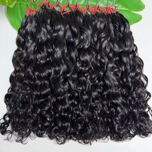 Extensiones de Cabello Humano Virgen Vietnamita con Pluma, Tejido Doble a Máquina, Ondulado Natural, 100% Virgen, para Dropshipping - Product Image 2