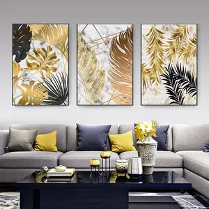 Nordic Luxury Ribbon Abstrakte Landschaft Wand kunst Leinwand Modern Gold Deer Poster Print Bilderrahmen Malerei für Home Decor