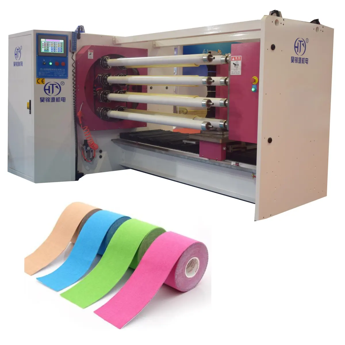 HJY-QJ08 Eight shafts tape cutting machine for golden finger tape