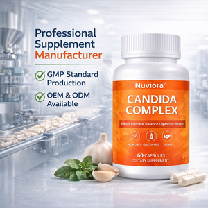 OEM Candida Cleanse Complex, complément alimentaire naturel pour la détoxification digestive, équilibre intestinal, formule anti-candida, végétalien, sans gluten, étiquette privée - Product Image 6
