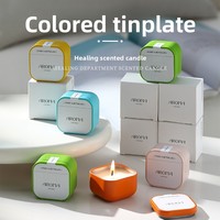 Boîte en fer blanc écologique transfrontalière pour bougie parfumée huile essentielle de soja maison proposition d'anniversaire sans fumée Souvenir créatif