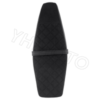Siège de banquette plat résistant à l'usure avec surpiqûres diamantées, remplacement direct pour Simson S51 S50 1975-1990 Sportsitz