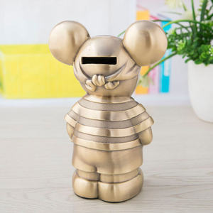 Pot à billets en métal Cadeau du zodiaque pour enfants <span class=keywords><strong>Tirelire</strong></span> souris <span class=keywords><strong>pirate</strong></span> créative <span class=keywords><strong>Tirelire</strong></span> souris jouet mignon - Product Image 4