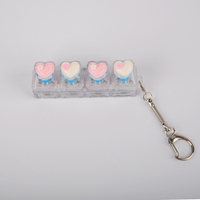Clavier mécanique personnalisé avec motif anime 3D, touches imperméables, anti-stress, porte-clés personnalisé, interrupteur cliquable