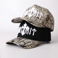 Sombrero estampado de 5 paneles personalizado al por mayor, superventas, sombrero de camuflaje para caza con patrón de árbol, sombrero de camuflaje para exteriores, gorra de béisbol de camuflaje auténtico, sombrero para niño