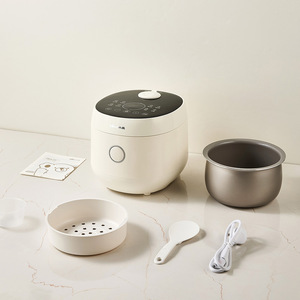 Little Bear Smart Rice Cooker 3L Micro Pressure Cooking <b>Drum</b> Shape Beige Electric <b>Plastic</b> Housing - Product Image 4