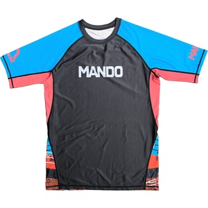 Camisetas de Compresión de Manga Corta Personalizadas para Hombre, para Entrenamiento y Combate de MMA - Product Image 1