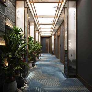 Tapis tissé Axminster anti-salissure, antidérapant, antibactérien, durable, fabriqué à la machine, confortable pour salle de conférence - Product Image 3