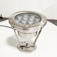Projecteur LED sous-marin multifonctionnel Yaokinglite YK-UW126 12W 304SS DC24V blanc chaud IP68 étanche pour piscine et aménagement paysager