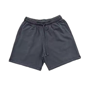 Tùy Chỉnh 400gsm 100% Cotton Lông Cừu Quá Khổ Phù Hợp Với Quần Short Sidr Và Trở Lại Túi Giặt Jogger Quần Short Cho Nam Giới - Product Image 1