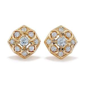 Boucles d'oreilles clous modernes en diamant de laboratoire pour femme, taille brillant rond, en argent sterling 925, bijoux fins de qualité supérieure, cadeau - Product Image 2