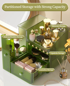 Hộp đựng mỹ phẩm HAIXIN, hộp trang điểm cỡ lớn, hộp đựng đồ trang điểm cao cấp, hộp đựng mỹ phẩm để bàn sang trọng - Product Image 2